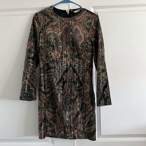 Zara paisley mini dress size small